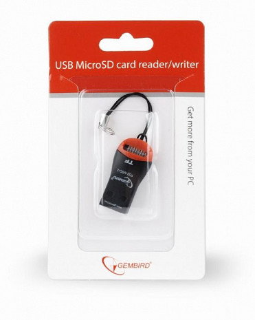 Atmiņas karšu lasītājs MEMORY READER USB2 MICROSD/FD2-MSD-3 GEMBIRD FD2-MSD-3