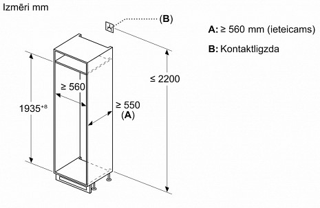 Ledusskapis  KIN96VFD0