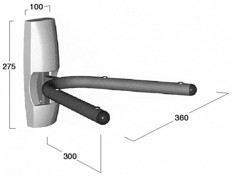 Sienas kronšteins  260076