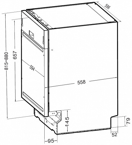 Trauku mazgājamā mašīna  IN2IE13CNO8