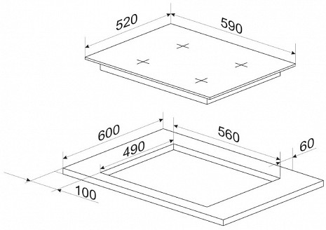 Plīts virsma  BHGS6515506