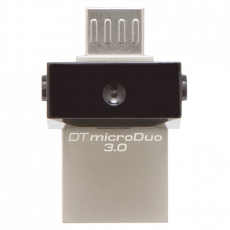 USB zibatmiņa DataTraveler microDuo 32 GB, USB 3.0, microUSB, Metal/Black DTDUO3/32GB
