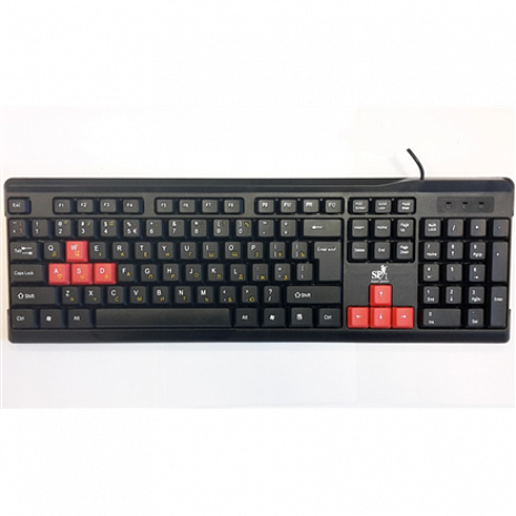 Klaviatūra Standard, Wired, Keyboard layout EN/RU KB-2019-CA-US/RU