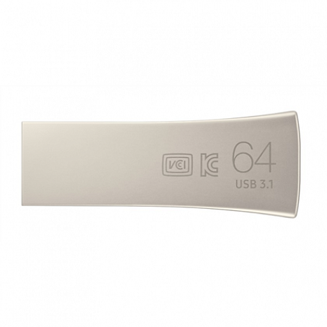 USB zibatmiņa Samsung BAR Plus MUF-64BE3/APC 64 GB, USB 3.1, Silver MUF-64BE3/APC