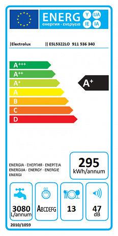 Trauku mazgājamā mašīna  ESL5322LO