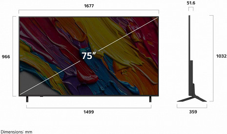 QNED Televizors  75QNED82A3B