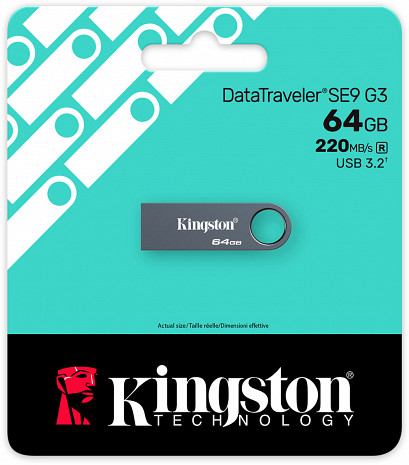USB zibatmiņa DataTraveler SE9 G3 KE-U2X64-1AC
