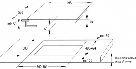 Plīts virsma  GI6401BCE