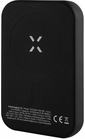 Ārējais akumulators (power bank)  FIXZENM2-10-BK